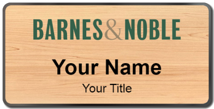 Custom name badges for Barnes & Noble