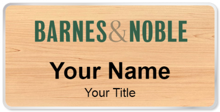 Custom name badges for Barnes & Noble