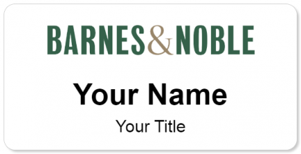 Custom name badges for Barnes & Noble