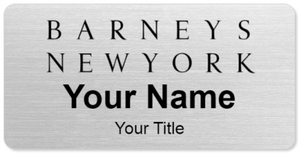 Custom name badges for Barneys New York