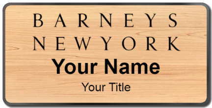 Custom name badges for Barneys New York