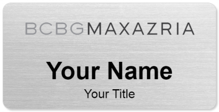 Custom name badges for BCBG Max Azria