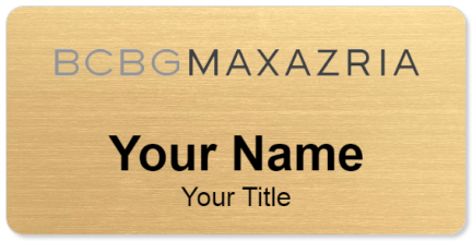 Custom name badges for BCBG Max Azria