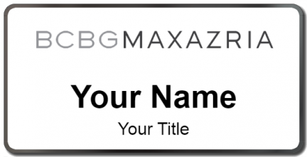 Custom name badges for BCBG Max Azria