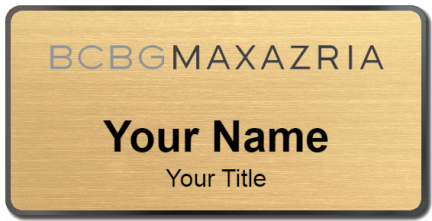 Custom name badges for BCBG Max Azria