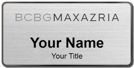 Custom name badges for BCBG Max Azria