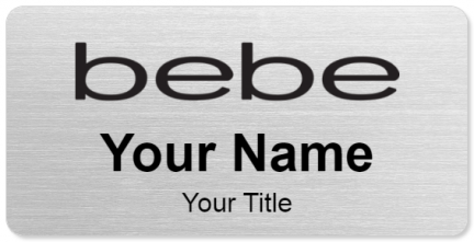 Custom name badges for bebe