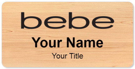 Custom name badges for bebe