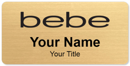 Custom name badges for bebe