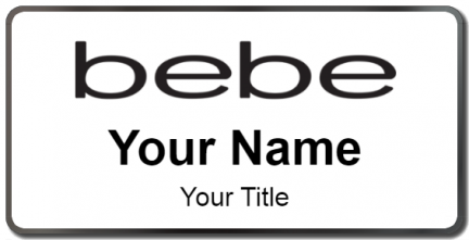 Custom name badges for bebe