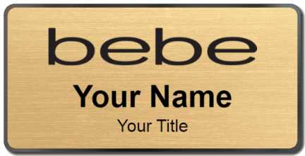Custom name badges for bebe