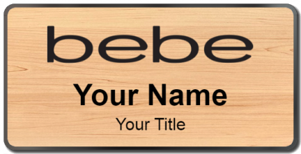 Custom name badges for bebe
