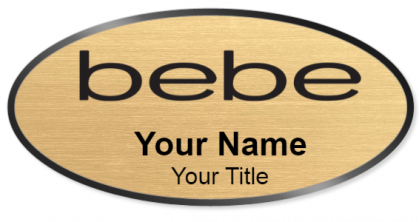 Custom name badges for bebe
