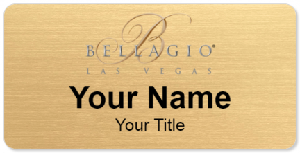 Custom name badges for Bellagio  Las Vegas