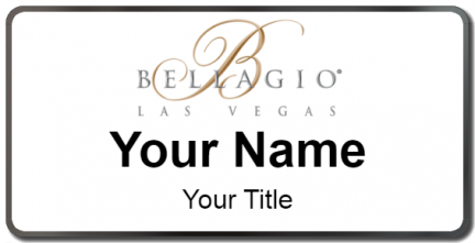 Custom name badges for Bellagio  Las Vegas