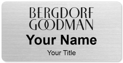 Custom name badges for Bergdorf Goodman