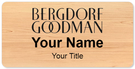 Custom name badges for Bergdorf Goodman