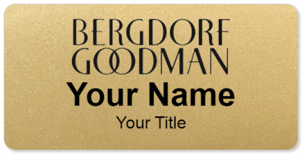 Custom name badges for Bergdorf Goodman