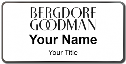 Custom name badges for Bergdorf Goodman