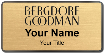 Custom name badges for Bergdorf Goodman