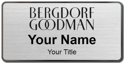 Custom name badges for Bergdorf Goodman