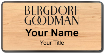 Custom name badges for Bergdorf Goodman