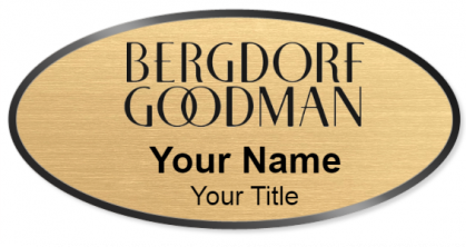 Custom name badges for Bergdorf Goodman