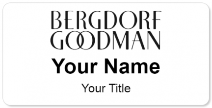 Custom name badges for Bergdorf Goodman