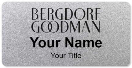 Custom name badges for Bergdorf Goodman