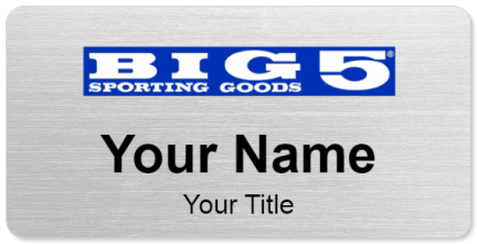 Custom name badges for Big 5 Sporting Goods