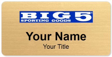 Custom name badges for Big 5 Sporting Goods