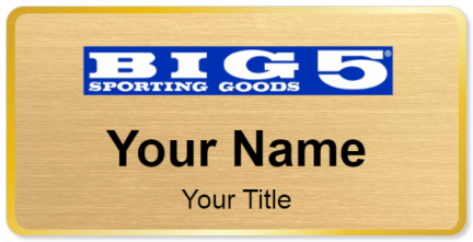 Custom name badges for Big 5 Sporting Goods
