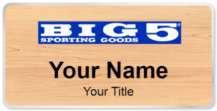 Custom name badges for Big 5 Sporting Goods