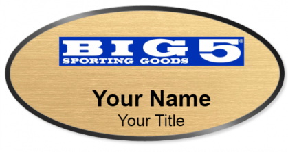 Custom name badges for Big 5 Sporting Goods