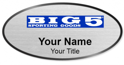 Custom name badges for Big 5 Sporting Goods