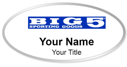 Custom name badges for Big 5 Sporting Goods