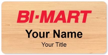 Custom name badges for Bi Mart