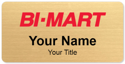 Custom name badges for Bi Mart