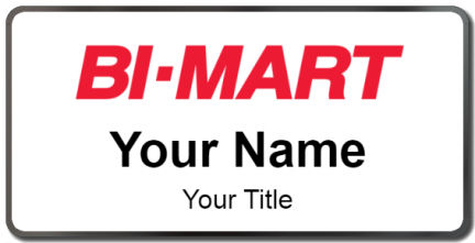 Custom name badges for Bi Mart