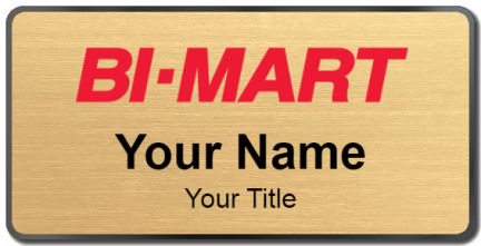 Custom name badges for Bi Mart