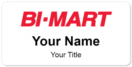 Custom name badges for Bi Mart