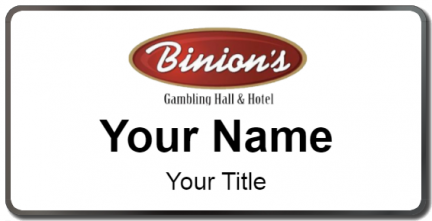 Custom name badges for Binions Gambling Hall & Hotel