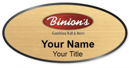 Custom name badges for Binions Gambling Hall & Hotel
