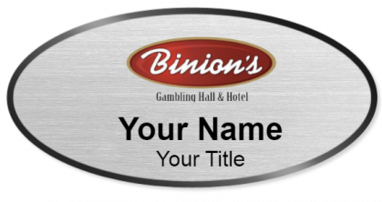 Custom name badges for Binions Gambling Hall & Hotel