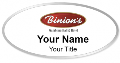 Custom name badges for Binions Gambling Hall & Hotel