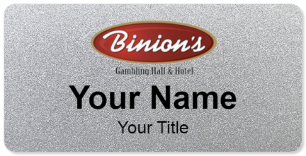 Custom name badges for Binions Gambling Hall & Hotel