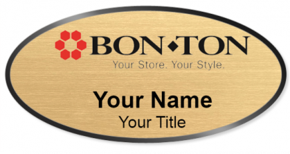Custom name badges for BON TON