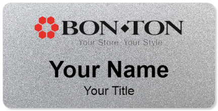 Custom name badges for BON TON
