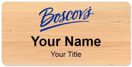 Custom name badges for Boscovs Department Store