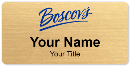 Custom name badges for Boscovs Department Store